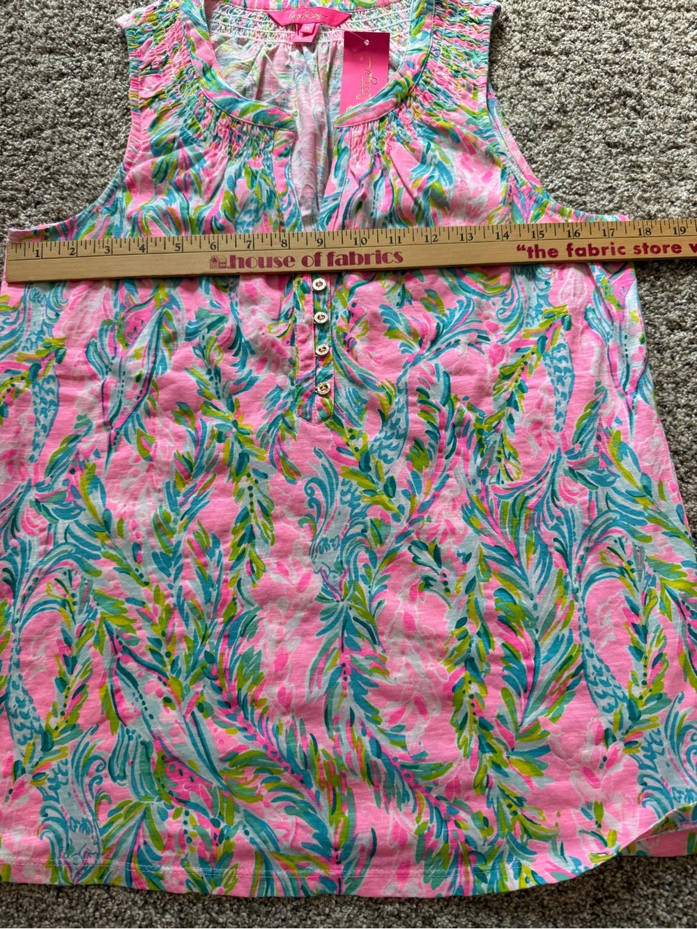 Lilly Pulitzer Essie Tank Top Unicorn of the Sea Print Medium Nwt - Picture 8 of 9